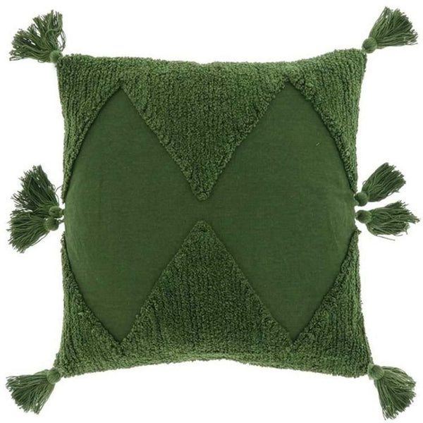 Getuft kussen met pompom 45 x 45 cm