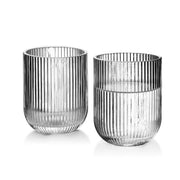 Stripe glass set van 6 - Studio Blooming