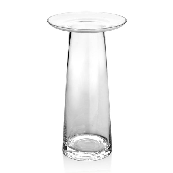Transparante vaas met kraag - Studio Blooming
