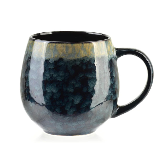 Mok donkerblauw en goud - Studio Blooming