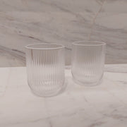 Stripe glass set van 6 - Studio Blooming