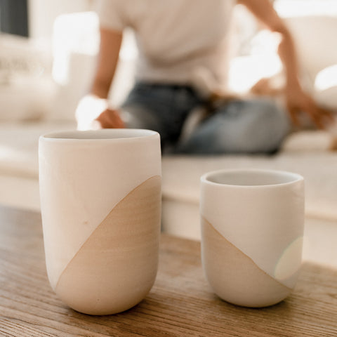 Coffee cup | half white - Studio Blooming